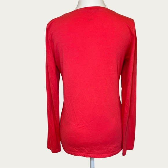 Energie Vibrant Red‎ Long Sleeve Tee Women’s Size Large - Picture 2 of 14